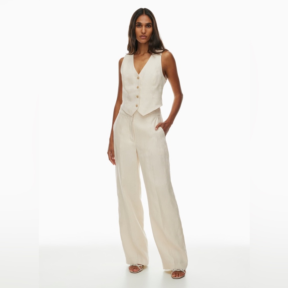 (NWT) Wilfred - Aritzia -The Limitless Pant in Linen - Color: Birch